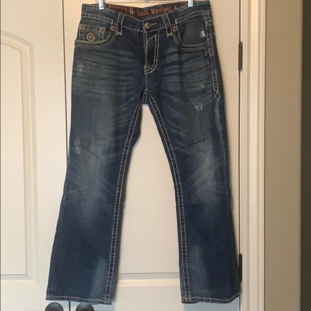 Mens Rock Revival Jeans